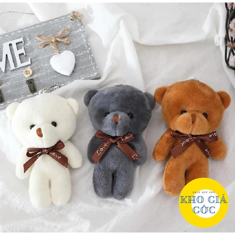 Móc Khoá Gấu Bông Mini, Chất Liệu PP Cotton Mềm Mịn Dễ Thương Phù Hợp Treo Balo, Chìa Khoá, Túi Xách Women Nữ