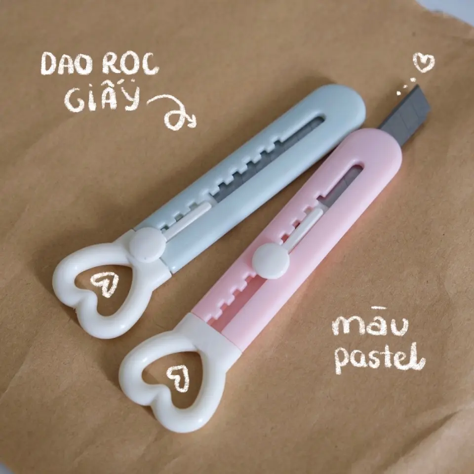 Dao rọc giấy mini cầm tay nhỏ gọn nhiều màu
