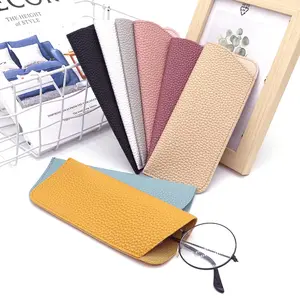 [JUNKSAILA]PU Presbyopia Glasses Case Leather Glasses Bag Sunglasses Leather Bag Thickened Glasses Cover Waterproof