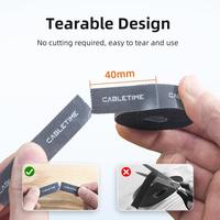 Gambar CABLETIME Kabel Winder Nylon Blended Clip Earphone Holder Cord - 2M dari CABLETIME Authorized Bali Kab. Badung 4 Tokopedia