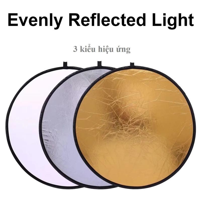 Tấm Bạt Phản Quang 2IN1SIZE Lớn Nhiều màu 30cm/60cm/80cm/110cm Tản Sáng Hắt Sáng Chụp Hình Quay Phim studio Chuyên Dụng Phụ Kiện