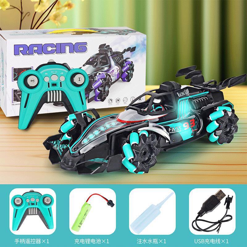 Product Introduction of Car Toy Remote Control Car Toy Four-Wheel Drive Light Spray Racing Gesture Induction F1 Equation Stunt Drift Car Children's 9