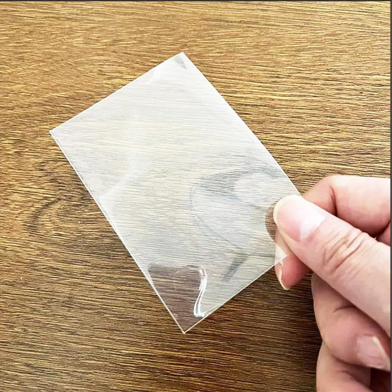 50pcs Clear Card Protector, Wateproof Card Cover, Card Sleeves, Office Supplies 3