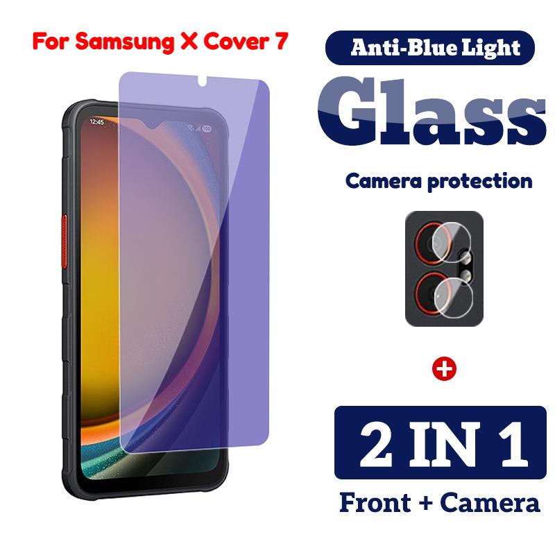 กระจกป้องกันแสงสีฟ้า, สำหรับ Samsung Galaxy XCover 7, X Cover 7, 6 Pro, 9H, กระจกนิรภัย, ทนต่อการขีด
