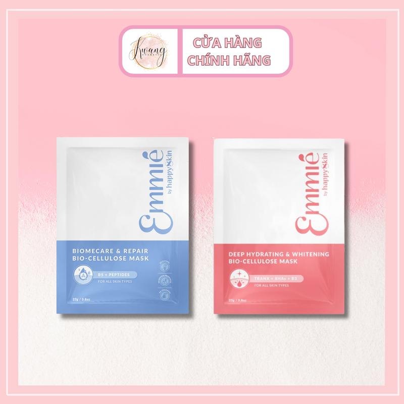 COMBO 2 Hộp (20 miếng) Mặt Nạ Emmie Dừa Sinh Học Cấp Ẩm, Phục Hồi, Dưỡng Sáng Da 23g Chăm Sóc Da emmie mặtnạ mask emmie
