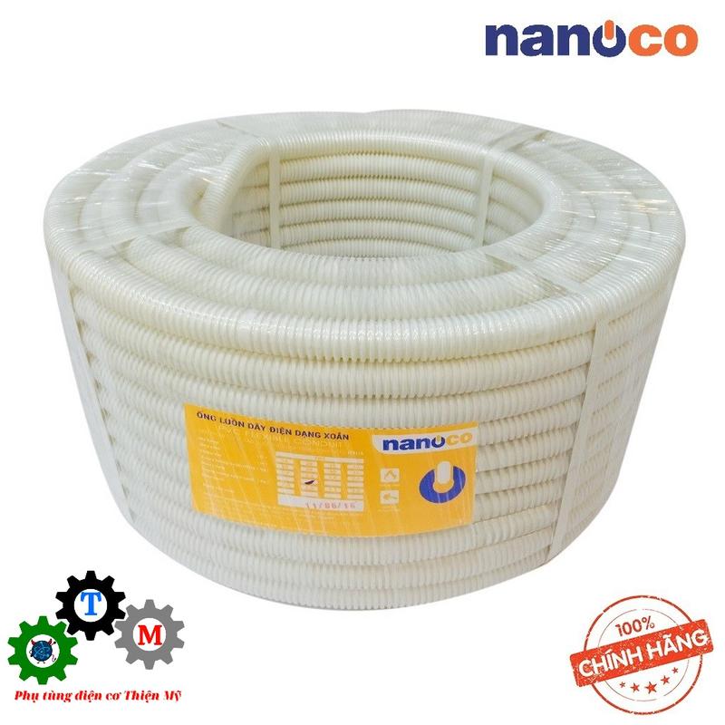 [Nanoco] Ống gen/ ruột gà luồn dây điện, ống lò xo , ống luồn PVC dạng xoắn-đàn hồi tốt phi 16-20, đơn vị bán 5m/đơn 1
