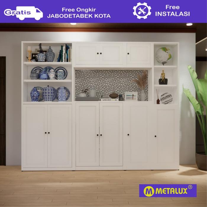 Gambar METALUX MIROYA - Lemari Pajangan Besi Set | Steel Rack Display Set dari Metalux Furniture Kab. Bogor Tokopedia