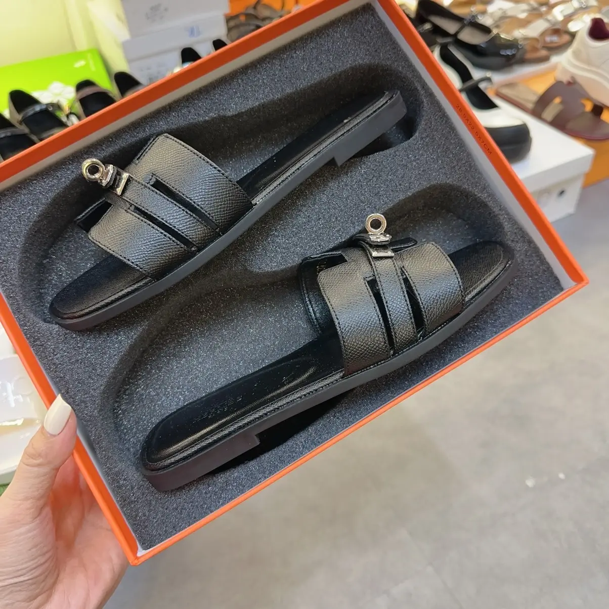 Dép h đinh hàng qc fullbox xinh xắn ạaaa