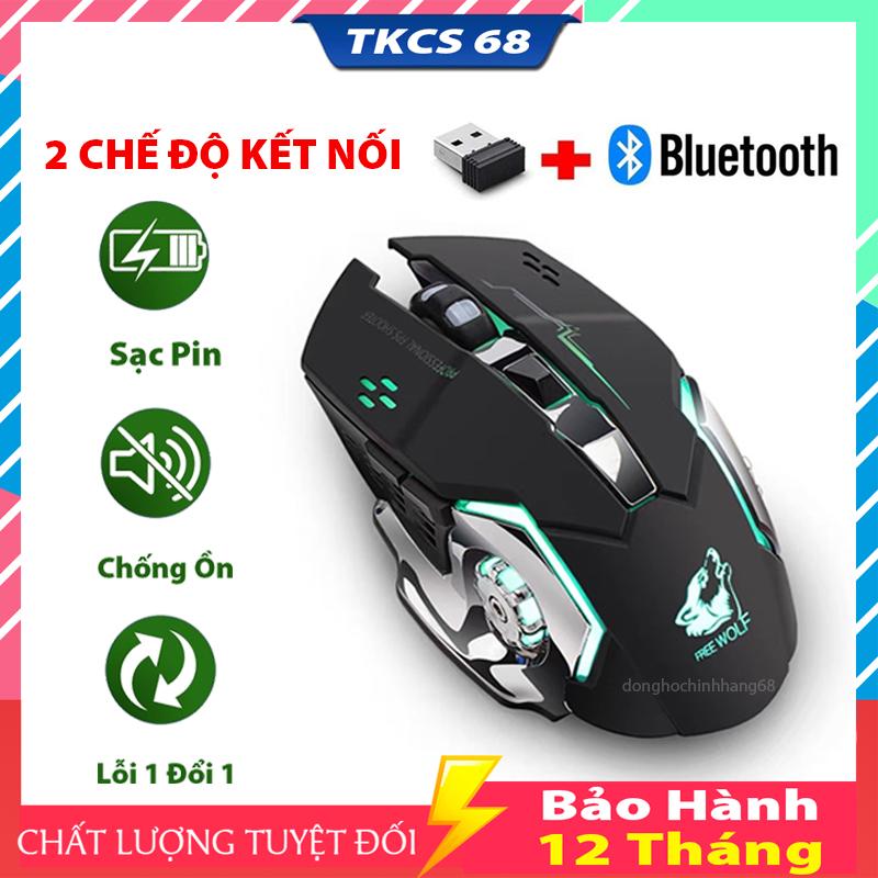 Chuột Gaming Không Dây T28 Dành Cho Game Thủ Click Không Gây Tiếng Ồn Có Đèn LED Chơi Game Cực Đã