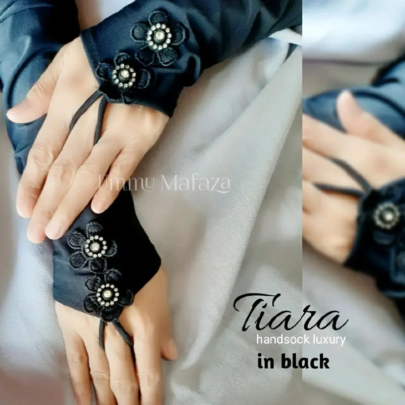 Handsock Tiara Premium Luxury Manset Sarung Tangan Muslimah Kekinian 0