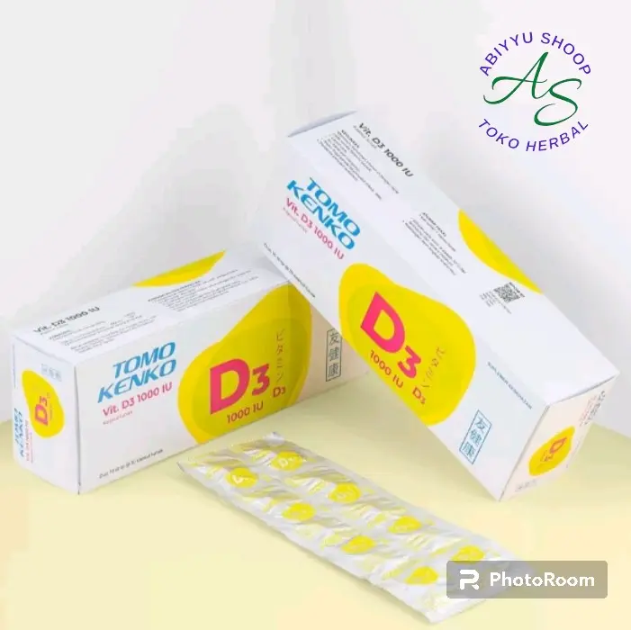 TOMO KENKO vitamin D3 1000 IU  | Vitamin D 1000IU | Kenko Original ( ecer) Dewasa 0