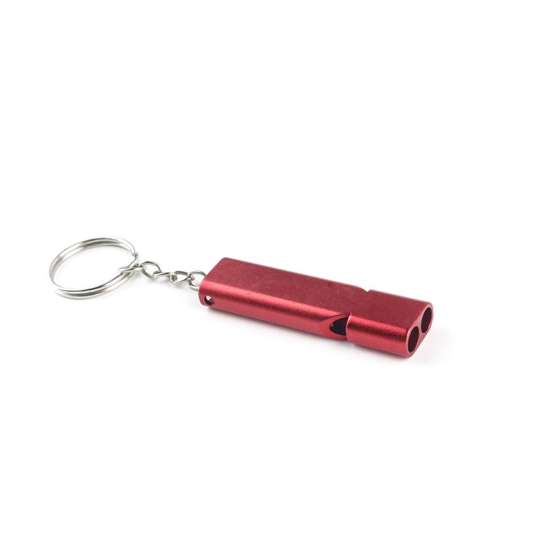 Product Introduction of Amazon Hot-Selling Flat Metal Dual-Frequency Survival Whistle Dual-Tube High-Frequency Metal Outdoor Survival Whistle 12