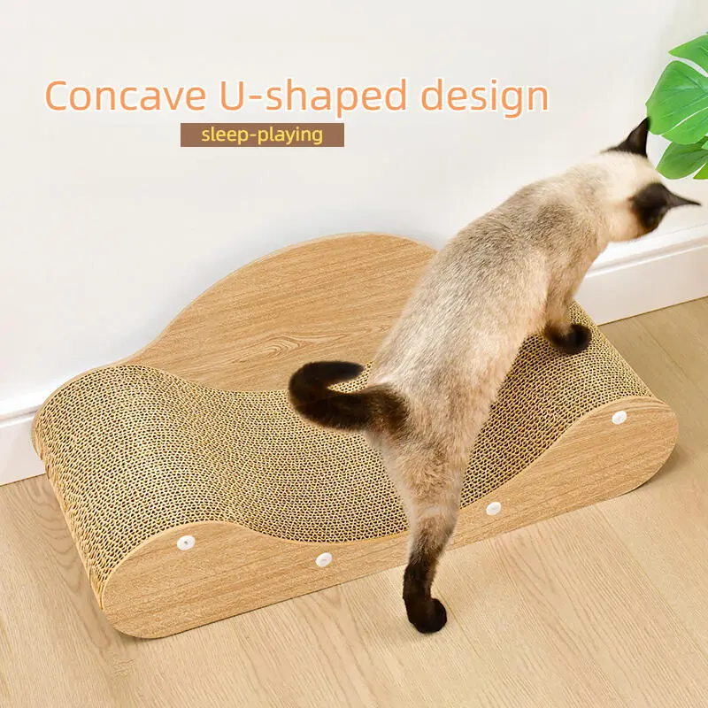 Sofa Wear-Resistant Litter Corrugated Paper Thick U-Shaped Concubine Chair Scratch Board Cat Toy