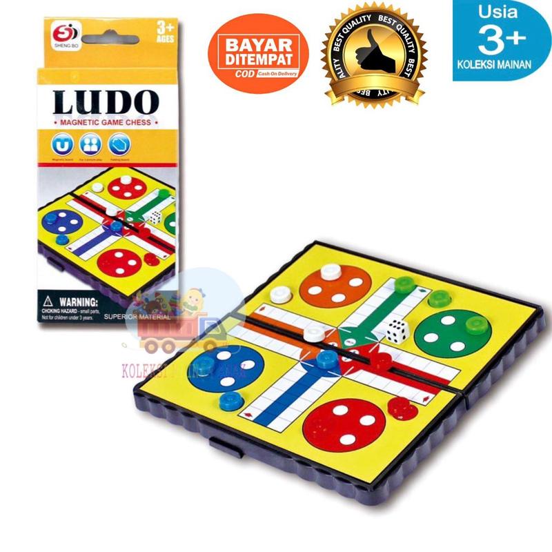 RM STORE mainan ular tangga magnet edukasi anak board game set magnetic snake and ladder 8