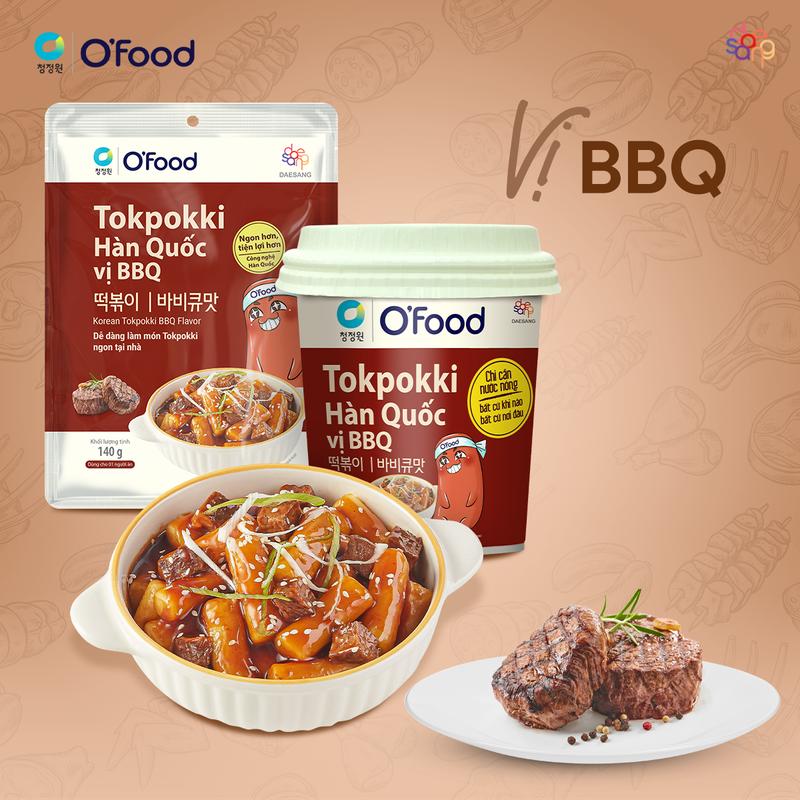 Set 5 Tokpokki 140g O'food - Bánh gạo dẻo mềm, đẫm sốt thơm ngon 6