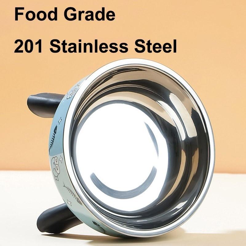 Mangkuk Hewan Peliharaan/Mangkuk Hewan Peliharaan Stainless Steel/Cute Durable Mangkuk Makan Atau Minum Kucing Anjing/Pet Bowl with Non-Slip Anti-Tip Design Mangkuk Hewan Peliharaan/Mangkuk Hewan Peliharaan Stainless Steel/Cute Durable Mangkuk Makan Atau Minum Kucing Anjing/Pet Bowl with Non-Slip Anti-Tip Design