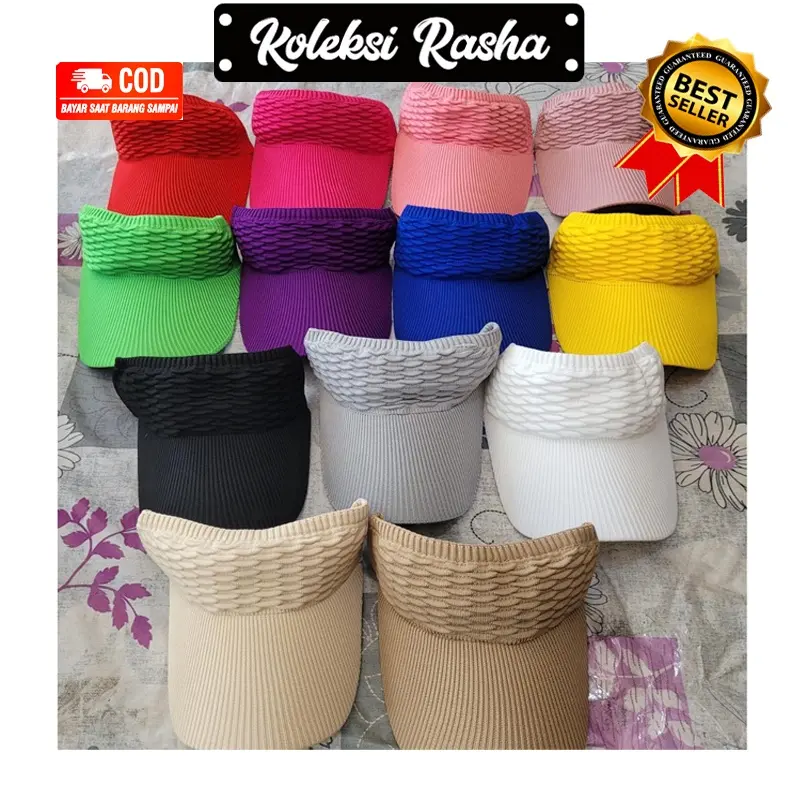 COD TOPI RUNNING TOPI ZUMBA TOPI SENAM TOPI WANITA MOTIF ANYAMAN Outdoor Summer Berlari Sports & Outdoor Hats 2