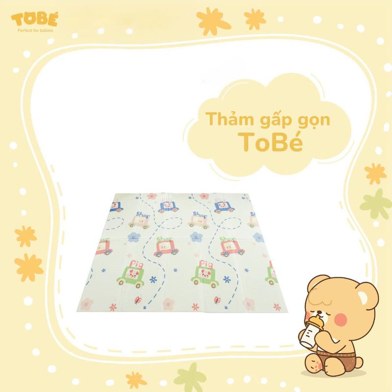 [SONSOVO x TOBÉ] THẢM CHƠI GẤP GỌN 2 MẶT KÍCH THƯỚC 1M8X2M CHỐNG TRƠN TRƯỢT HIỆU QUẢ  MS 1117