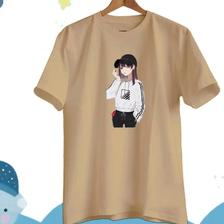 KAOS ANAK PEREMPUAN LENGAN PENDEK OVERSIZE JUMBO USIA 10-13 TAHUN D522 Fashion 2