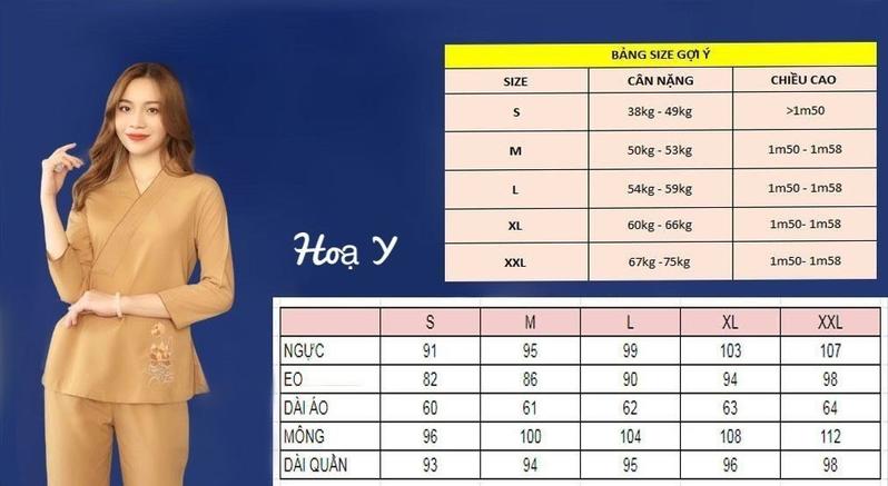 Product Introduction of DL102 LAM (Họa Y Pháp Phục) Đồ Lam Đi Chùa, Top Quần Áo Thời Trang Cho Phật Tử Nữ,  size S M L XL XXL, Pháp Phục, trang phục truyền thống thường mặc, chất lụa tuyết xl Women Lịch trung niên 41