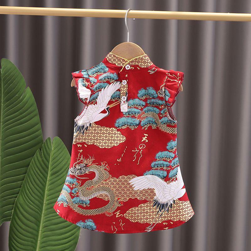 Product Introduction of Váy sườn xám nữ Phong Cách Trung Quốc được cải thiện, Thích hợp cho mùa hè, đi catwalk, váy Tang cho bé gái Nhỏ Váy trẻ em, nữ cao cấp, năm 2023 1