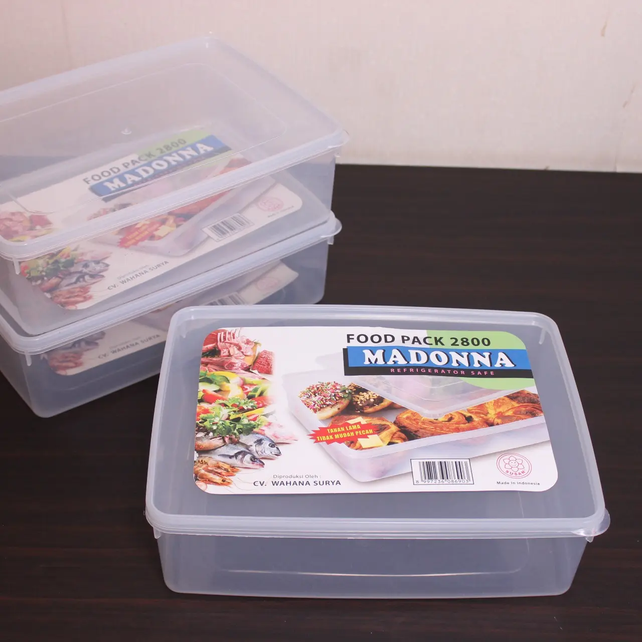 (ISI 3PCS)KOTAK MAKANAN 2800/FOOD PACK MADONA 2800 DAN 1800 Plastik