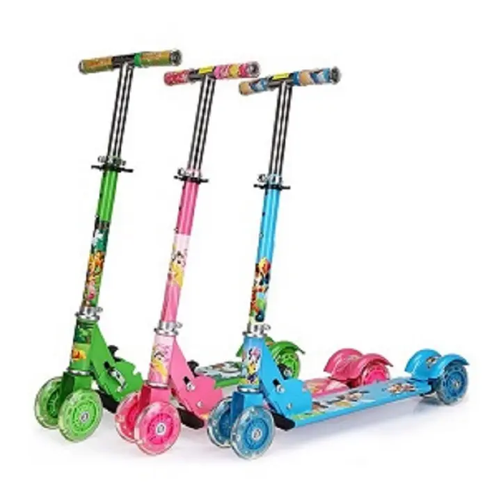 Xe Trượt Scooter Có Bánh Phát Sáng Kim Loại Chắc Chắn Cho Bé