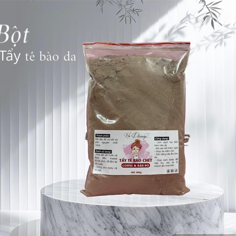500gr Bột caphê & đậu đỏ . Nguyên chất . Tẩy tế bào da chết body và mặt Dưỡng Body Dưỡng Da Body Women Nữ Trà