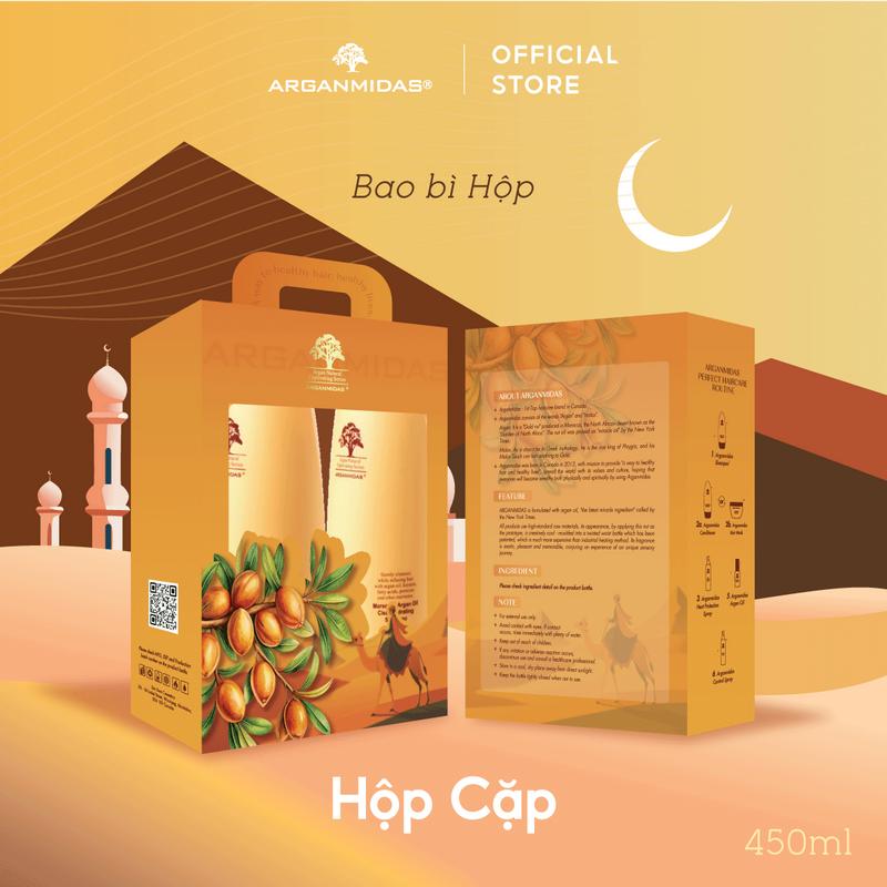 Combo Dầu gội ngừa gàu Arganmidas và dầu xả siêu dưỡng ẩm Arganmidas 450ml 8