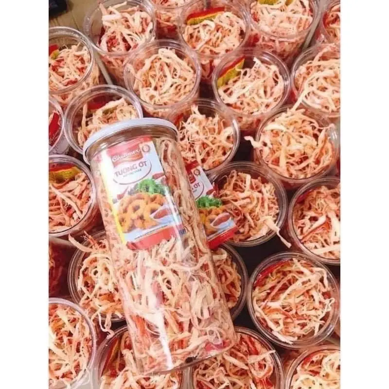 Combo 2 hộp ( mực hấp dừa + khô bò sợi loại 1 ) 0