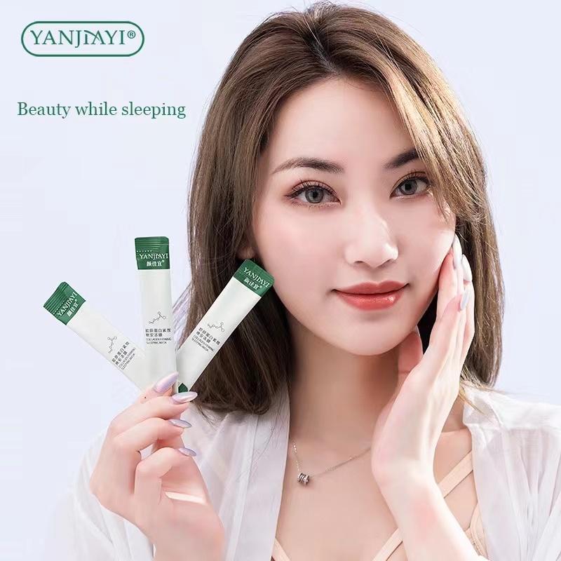 20pcs/box YANJIAYI Collagen Firming Sleeping Mask Shrink Pores Moisturizing and Tightening Mask 2