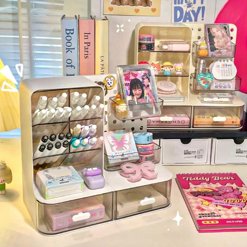 Để Bàn Đa Năng Đựng Bút Hộp Bảo Quản Ký Túc Xá Sinh Viên Thẻ Nhỏ Đuổi Lỗ Ban Lặt Vặt Dễ Thương Ngăn Kéo Có Giá Để Đồ