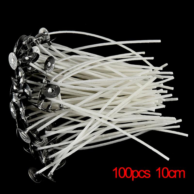 Product Introduction of 100Pcs Five Sizes 8/10/12/15/20 cm Candle Sustainers Cotton Core Wicks For DIY 48
