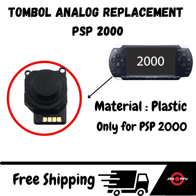 Tombol Analog PSP 2000 Replacement Suku Cadang Joystick 0
