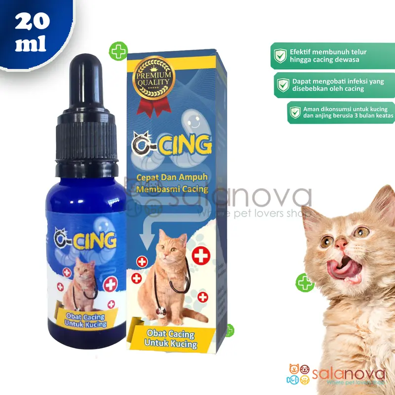 O-Cing 20ml - Obat Cacing untuk Kucing Terbaik 0