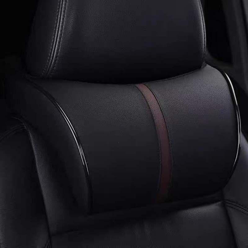 Product Introduction of Car seat headrest Rebound memory foam car headrest Car seat backrest PU leather material Car universal headrest 5