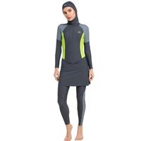 Gambar Opelon - Baju Renang Muslim Wanita - Diving Moslim (Set) - Include Cup bra - Free Swim Cap/ Hijab Panjang - BLACK, XL dari Opelon Bodywear Kota Cimahi 3 Tokopedia