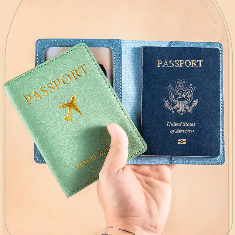 BISA COD 6480 Sampul Paspor Gambar Pesawat / Passport Case Portable Size 0