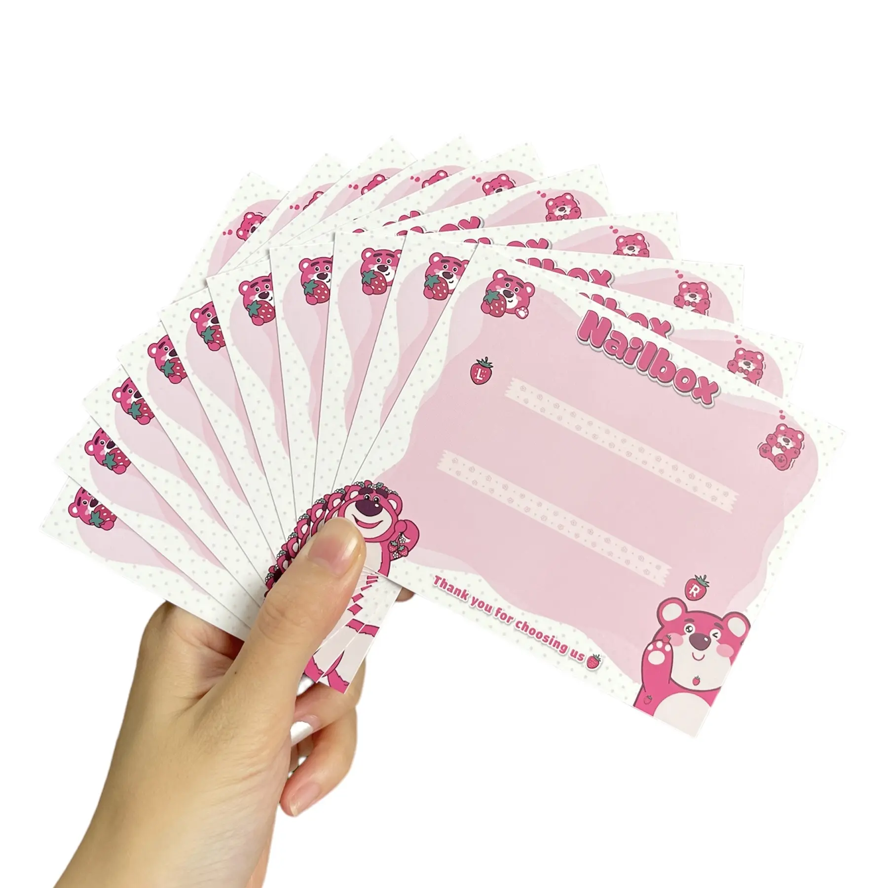 Lốc 10 bìa nailbox có tặng kèm 10 bọc kiếng học nail làm nail