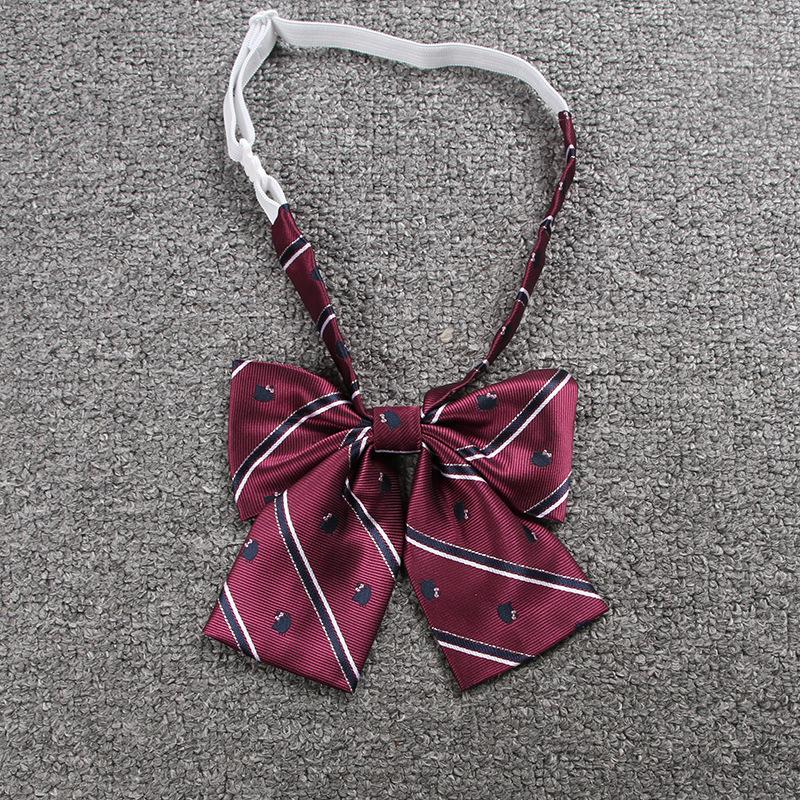New Japanese JK Uniform Bow Tie Jacquard Cartoon Pattern Bow Tie Sweet Cute All-Match Bow Tie 3