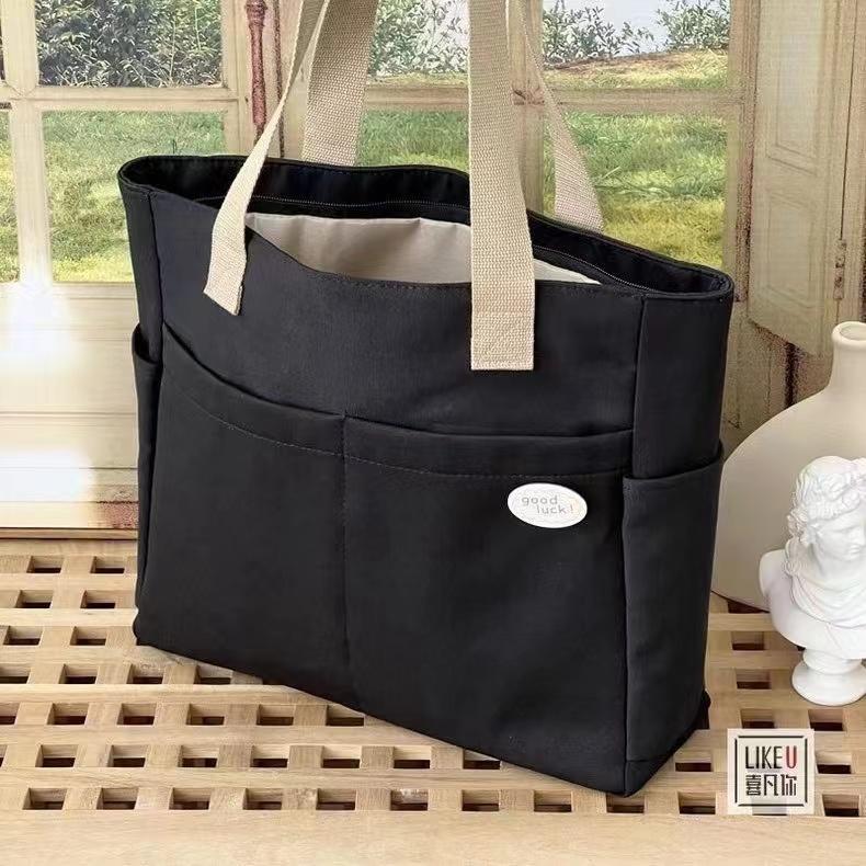 Product Introduction of [Manila Shipping] Japanese commute bag plus waterproof canvas todot bag large -capacity and art students simple shoulder handbags sling  bag 45