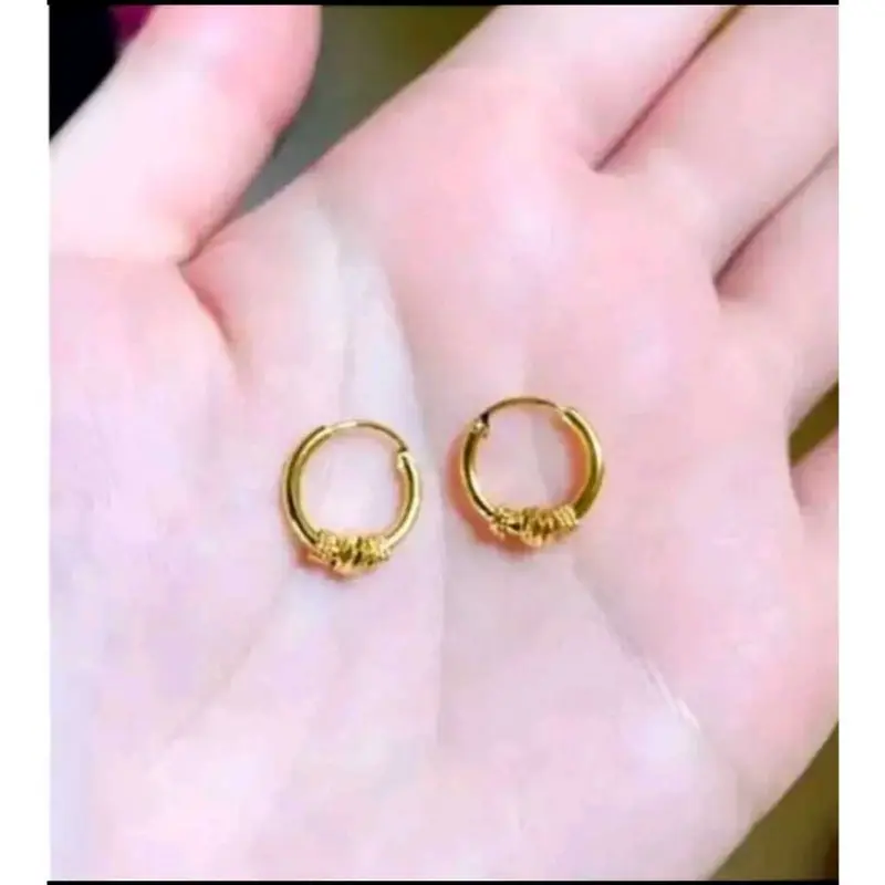 ANTING PATAM PERHIASAN WANITA, ANTING TUSUK MATA SATU GOLG TITANIUM IMFORT ANTI KARAT ANTI LUNTUR TERLARIS 7