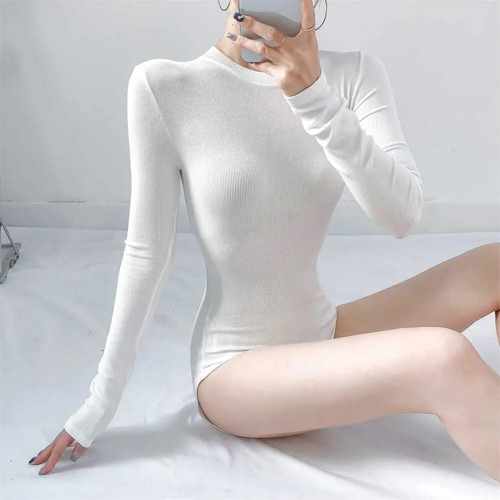 Áo Jumpsuit Quần, Phong Cách Âu Mỹ Thời Trang Và Cá Tính Mới, Áo Dài Tay Trơn Cô Gái Nóng Bỏng Gợi Cảm