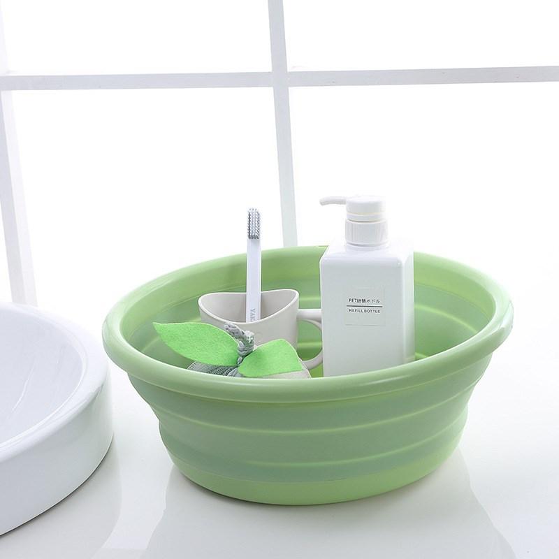 Folding Plastic Portable Washbasin, Silicone Glue Basin, Student Dormitory, Travel Outdoor Basin Xiado-Cb 1