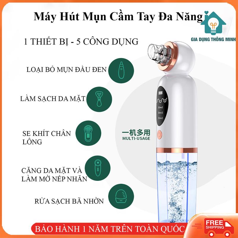 Máy hút mụn cầm tay cao cấp dụng cụ làm sạch lỗ chân lông giúp hút mụn cám mụn đầu đen.Bảo hành 12 tháng toàn quốc.