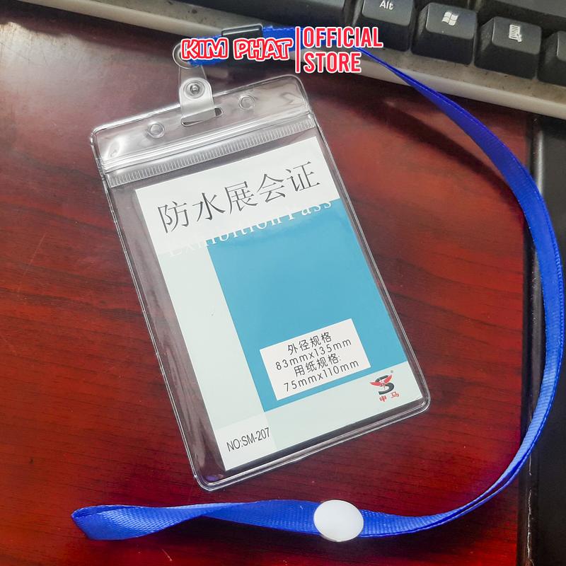 Thẻ đeo, mặt thẻ, dây đeo thẻ nhựa dẻo trong suốt 108, 208, 107, 207