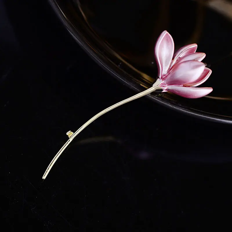 Trâm Cài Hoa Sen Tráng Men, Phong Cách Nhật Bản Và Hàn Quốc, Thời Trang, Tươi Mới Và Dễ Thương, Thanh Lịch Và Sáng Tạo, Thích Hợp Cho Quần Áo, Mũ Và Phụ Kiện, Hoa Cài Áo, Dành Cho Nữ