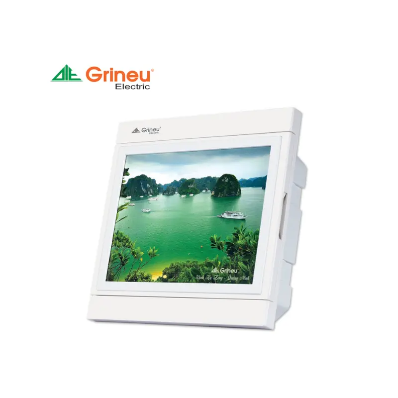 Tủ điện âm tường mặt tranh Grineu GPL 2/4, 3/6, 4/8, 8/12-TR 2