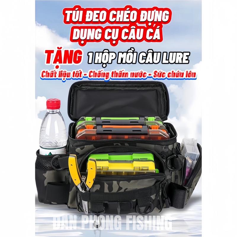 Túi Đeo Chéo Đa Năng Túi Thể Thao Tiện Lợi MẪU MỚI NHẤT (TẶNG 1 HỘP MỒI LURE - BẢO HÀNH DÂY ĐEO 6 THÁNG) Bag Sport