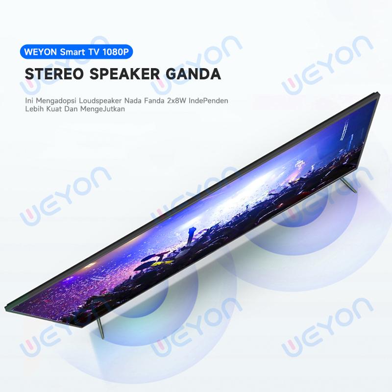 【ANDROID S43  】 LED Full HD Ready Smart TV Televisi Murah(SMART-S43A) hdmi lcd Layar YOUTUBE NETFLIX Android  12   wifi tv google wifi-netflix-youtube-prime video led 1080P hdmi  HDR full HD HDR 4